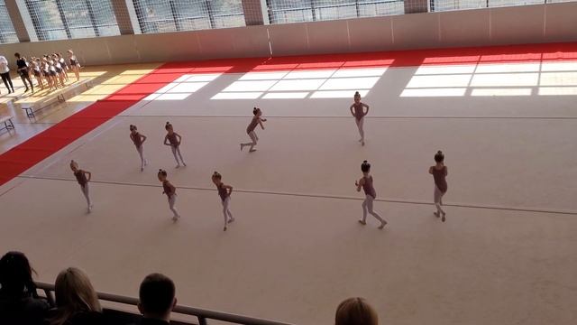 Эстетическая гимнастика. Команда из Великого Новгорода выступает в городе Псков. смотреть онлайн