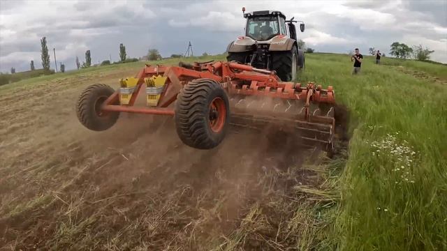 No-till работает идеально! Но только после вспашки! Дискуем рапс, всходы подсолнечника смотреть онлайн