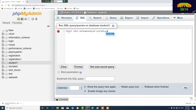 How to create database,table and insert data in xampp with command| Bangla Tutorial смотреть онлайн