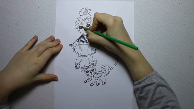 How to draw LOL dolls and Pet / Как нарисовать куклу ЛОЛ и её питомца смотреть онлайн