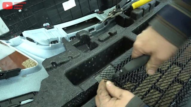 KIA RIO установка сетки в бампер (защита радиатора) смотреть онлайн