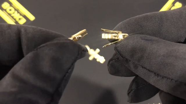 Золото 750 проба. Якорная цепь 55 грамм с замком коробка и крест. смотреть онлайн