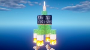 ЛЕТАЮЩАЯ РАКЕТА В МАЙНКРАФТЕ БЕЗ МОДОВ!