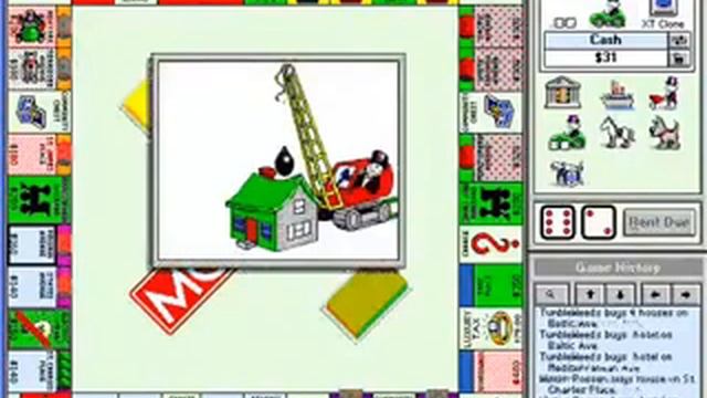 Monopoly Deluxe (DOS) - Gameplay (1992) смотреть онлайн
