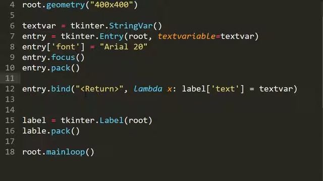 Python and GUI with tkinter: the entry widget to get the imput смотреть онлайн