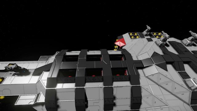 Space Engineers Empire Class Cruiser MK2 Firing Backblow Torpedos смотреть онлайн