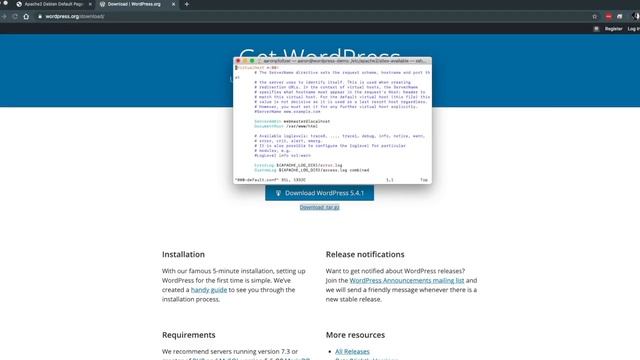 WordPress Demo Part 3 Installing WordPress on a Linux Server смотреть онлайн