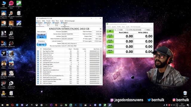PROGRAMA QUE TESTA A VELOCIDADE DE LEITURA e GRAVAÇÃO DO SSD ou HD - COMO TESTAR SSD NVME M2 смотреть онлайн