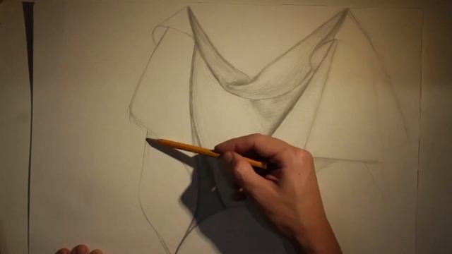 КАК КРАСИВО НАРИСОВАТЬ ТКАНЬ / HOW TO DRAW THE CLOTH смотреть онлайн