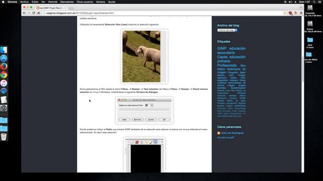 Cómo quitar la marca de agua de una imagen usando Gimp ( Plugin Resynthesizer) смотреть онлайн