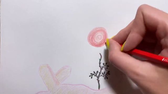 Как нарисовать Цветок РОЗА ?/ Простые рисунки из простых линий/Рисунок для детей смотреть онлайн