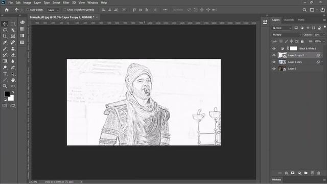 Pencil Sketch Photo Effect Photoshop Tutorial смотреть онлайн