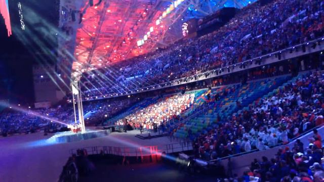 Гимн России на закрытии Олимпиады в Сочи. Anthem of Russia, Sochi 2014 смотреть онлайн
