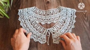 Ажурный воротничок крючком / Готовая работа