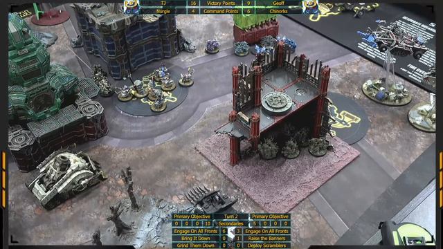 40k 9th Ed Live - TJ Lanigan (Nurgle) vs Geoff (Chinork Special Forces) смотреть онлайн