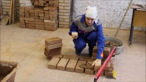 Кирпичная кладка - Однорядная система перевязки швов