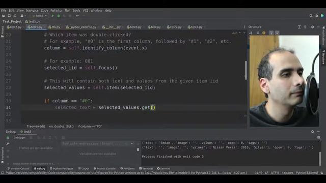 Tkinter - Treeview Edit Cells Directly
