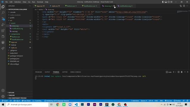 Vue.js 3 | Notification Card Kodluyoruz смотреть онлайн