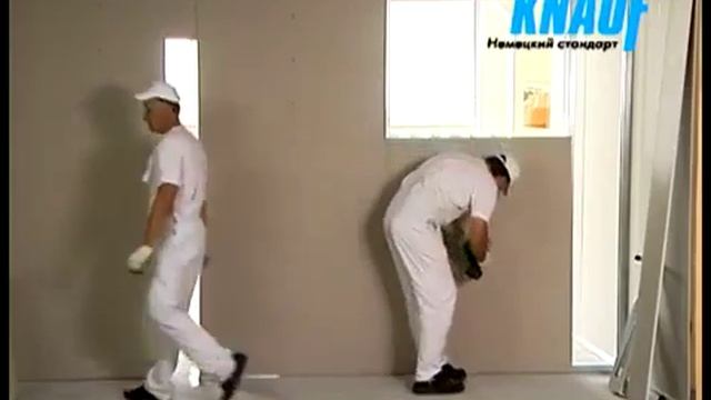 монтаж перегородок из ГКЛ (Knauf) в два слоя смотреть онлайн