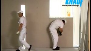 монтаж перегородок из ГКЛ (Knauf) в два слоя