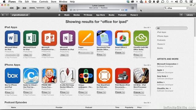 Microsoft Office for iPad Tutorial | Downloading The Software - iTunes vs. iPad смотреть онлайн