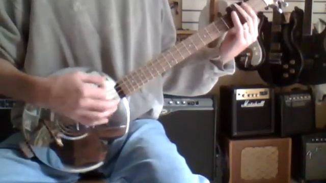 Turkeychicken 4 String VW Hubcap Guitar Demo смотреть онлайн