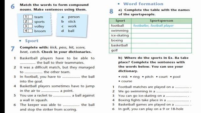 Excel. Grade 8. Lesson 34. Sport in my country. смотреть онлайн