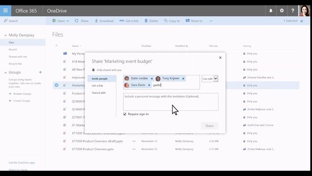 Share A Spreadsheet in Onedrive смотреть онлайн