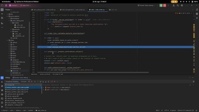 Demo como depurar Odoo en Docker con Pycharm (Odoo Docker Python Debug) смотреть онлайн