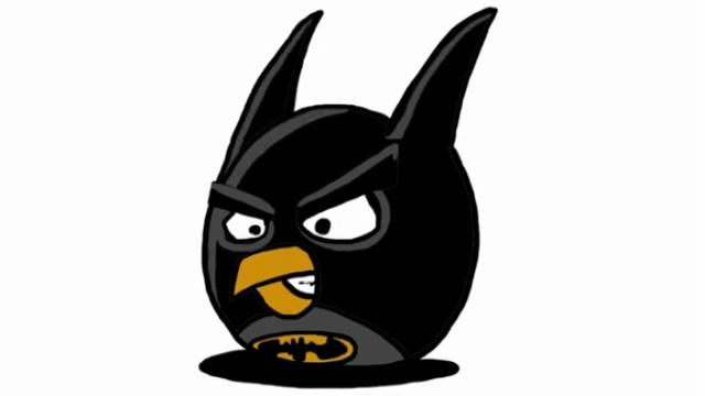 How to draw Angry Birds Batman (fanart)!! by davide ruvolo speedpainter смотреть онлайн