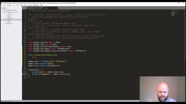 Python Django application with Admin one time password смотреть онлайн