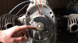 Установка электронной системы зажигания  ,, СОВЕК ,, на мотоцикл К750 запуск на одном карбюраторе