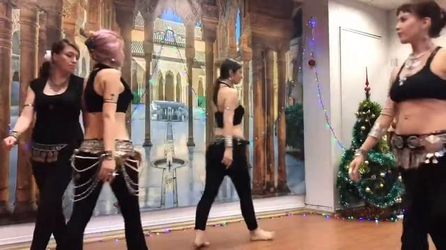 Трайбл Студия "Atisha" г. Челябинск, Tribal Fusion, Новогодняя вечеринка, 23-12-2018 смотреть онлайн