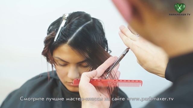 Женская короткая стрижка Women's medium lenght haircut. parikmaxer tv парикмахер тв смотреть онлайн