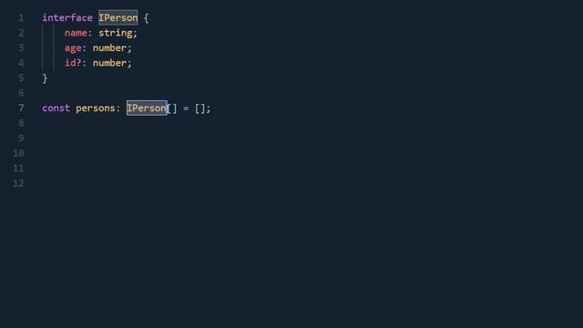 Defining An Array Of Objects In TypeScript смотреть онлайн