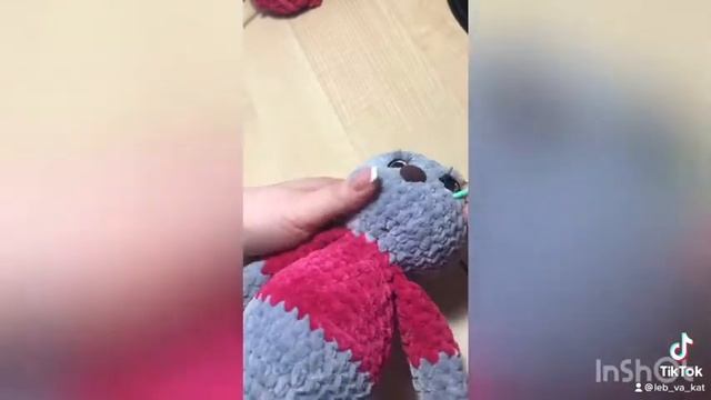 Вяжем Зайку,утягиваем мордочку и глазки ) смотреть онлайн