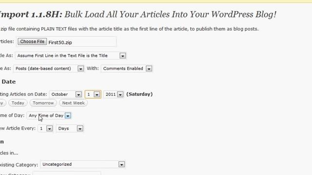 WP Import Review - Massively upload/schedule your content with WP Import смотреть онлайн
