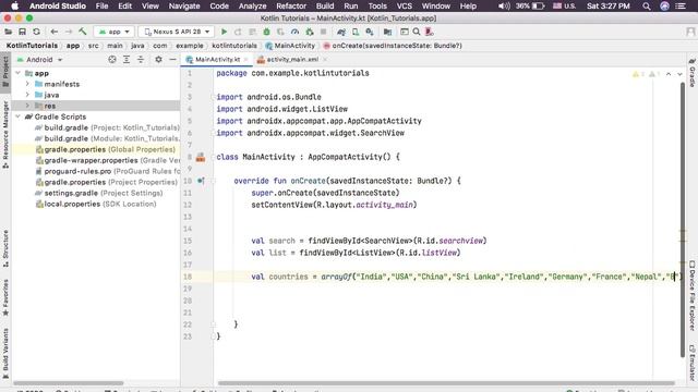 Searchview in Android Studio Kotlin Tutorial 48 - Urdu/Hindi | Muhammad Waqas смотреть онлайн