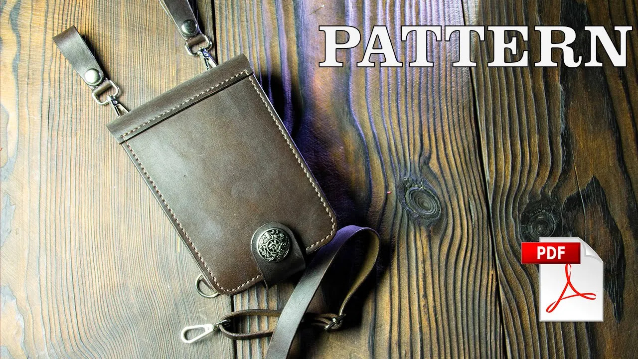 Байкерская сумка вер.1 Tutorial And Pattern PDF ВЫКРОЙКА