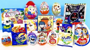 СЮРПРИЗ MIX! My Hero Academia, МИНИ ЛЕНТА, Among Us, Буба, Щенячий патруль Unboxing Kinder Surprise