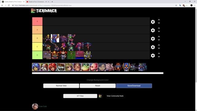 Breath of fire 2 character tier list смотреть онлайн