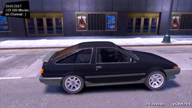 Toyota Sprinter Trueno - GTA IV TUNING / ? 4K / 60FPS ? GTX 1080 _REVIEW смотреть онлайн