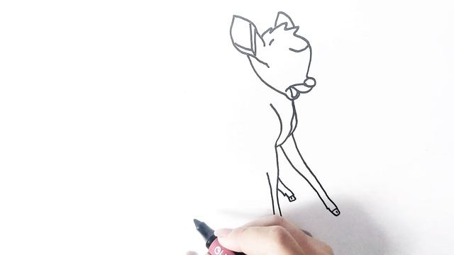 КАК НАРИСОВАТЬ ОЛЕНЁНКА БЕМБИ // НАРИСОВАТЬ ОЛЕНЁНКА БЕМБИ //  РИСОВАТЬ ОЛЕНЁНКА БЕМБИ / HOW TO DRA