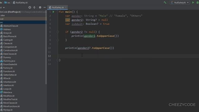Kotlin Null Safety | Safe Call and Elvis Operator Kotlin Tutorial | Cheezycode #30 смотреть онлайн