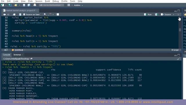 Data Science Project | Market Basket Analysis | Intellipaat смотреть онлайн