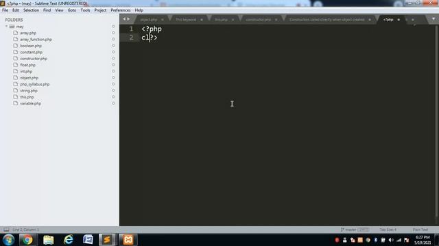 constructor in php | phpstarters смотреть онлайн