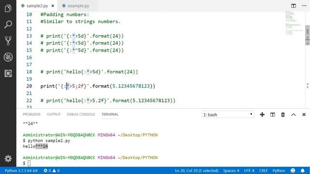 Number Formatting in python смотреть онлайн