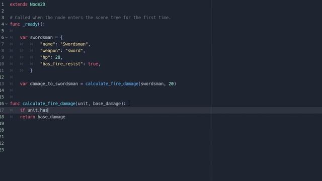 Функции/ Введение в GDScript для начинающих / Прожиточный минимум GDScript