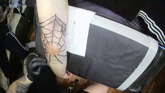 Tattoo Time Lapse - паутина