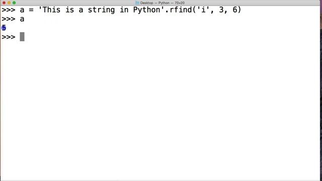 Python Rfind String Method смотреть онлайн